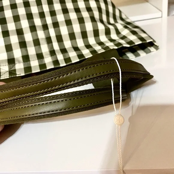 🆕🍀Tory Burch piper gingham small square tote bag/shoulder bag - Picture 5 of 10